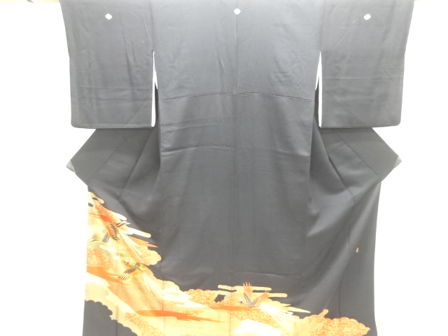 JAPANESE KIMONO / TOMESODE / EMBROIDERY / PHOENIX / ARTIST WORK